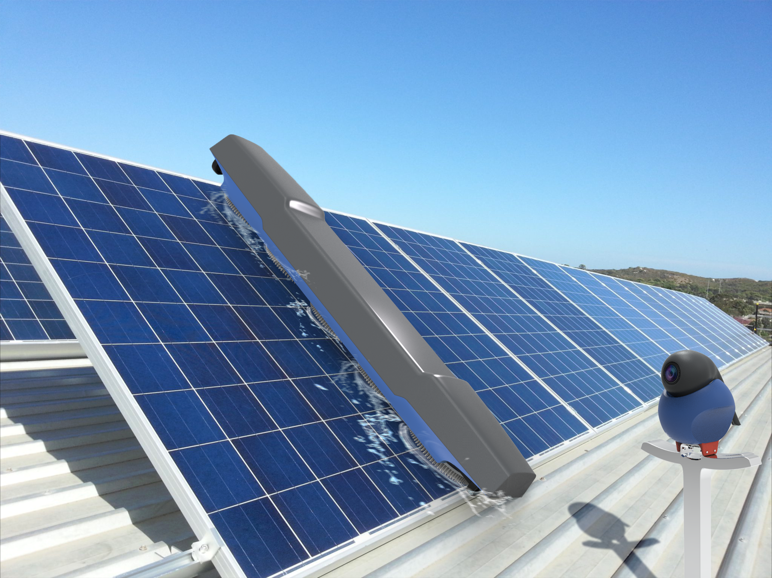 智慧型太陽能板清洗設備